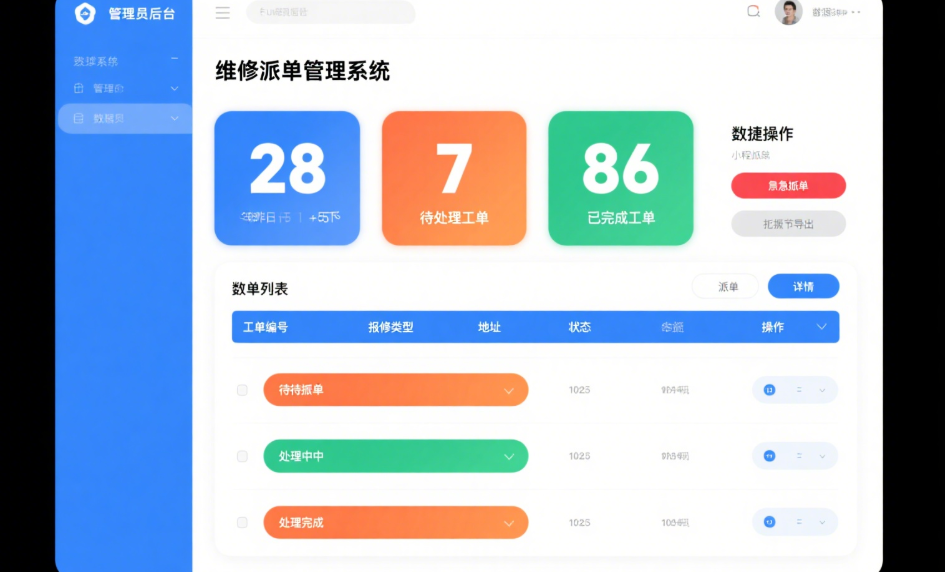 维修派单小程序开发：高效管理新方案​