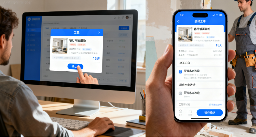 装修工单APP开发：重塑行业效率的智能解决方案​