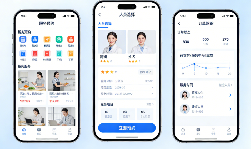 家政服务小程序开发 打造高效服务闭环